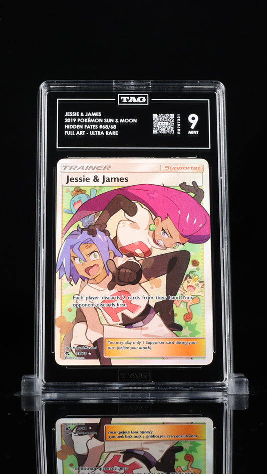Pokemon 2019 Jessie & James - Hidden Fates - Full Art UR - TAG