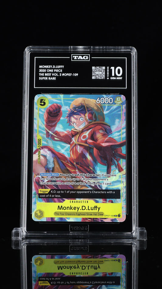 One Piece 2025 Monkey.D.Luffy - The Best Vol. 2 (PRB-02) - SR - TAG 10 "P1"