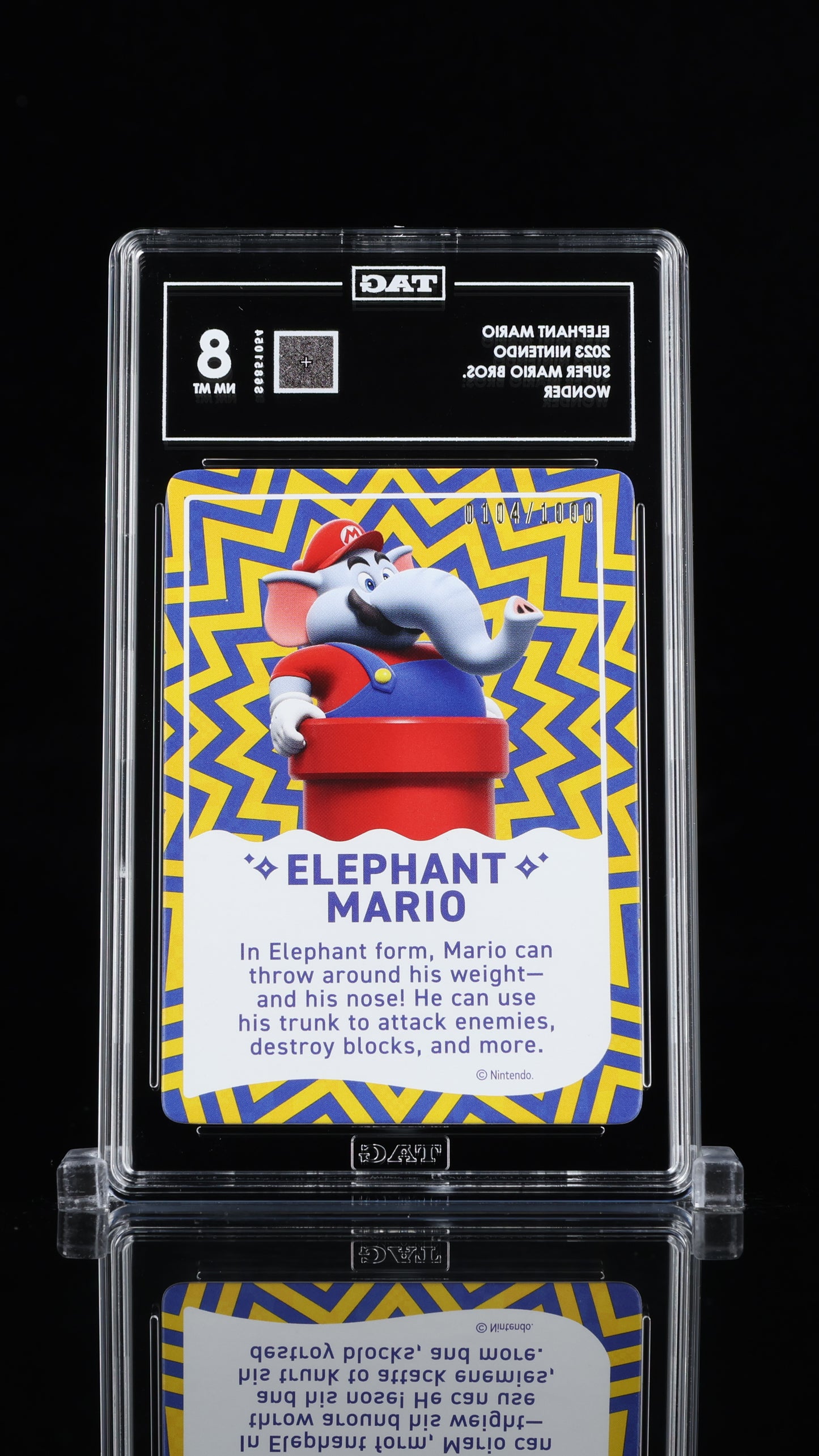 Nintendo 2023 Elephant Mario - Super Mario Bros. Wonder Serialized 104/1000 - TAG 8