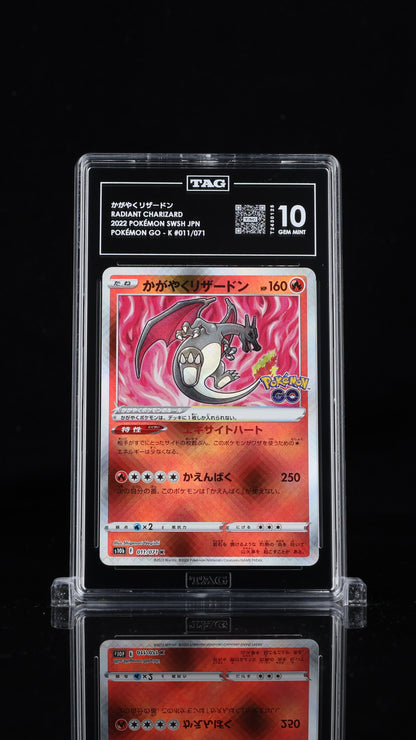 Pokemon JP 2022 Radiant Charizard 011/071 K - Pokemon GO - TAG 10