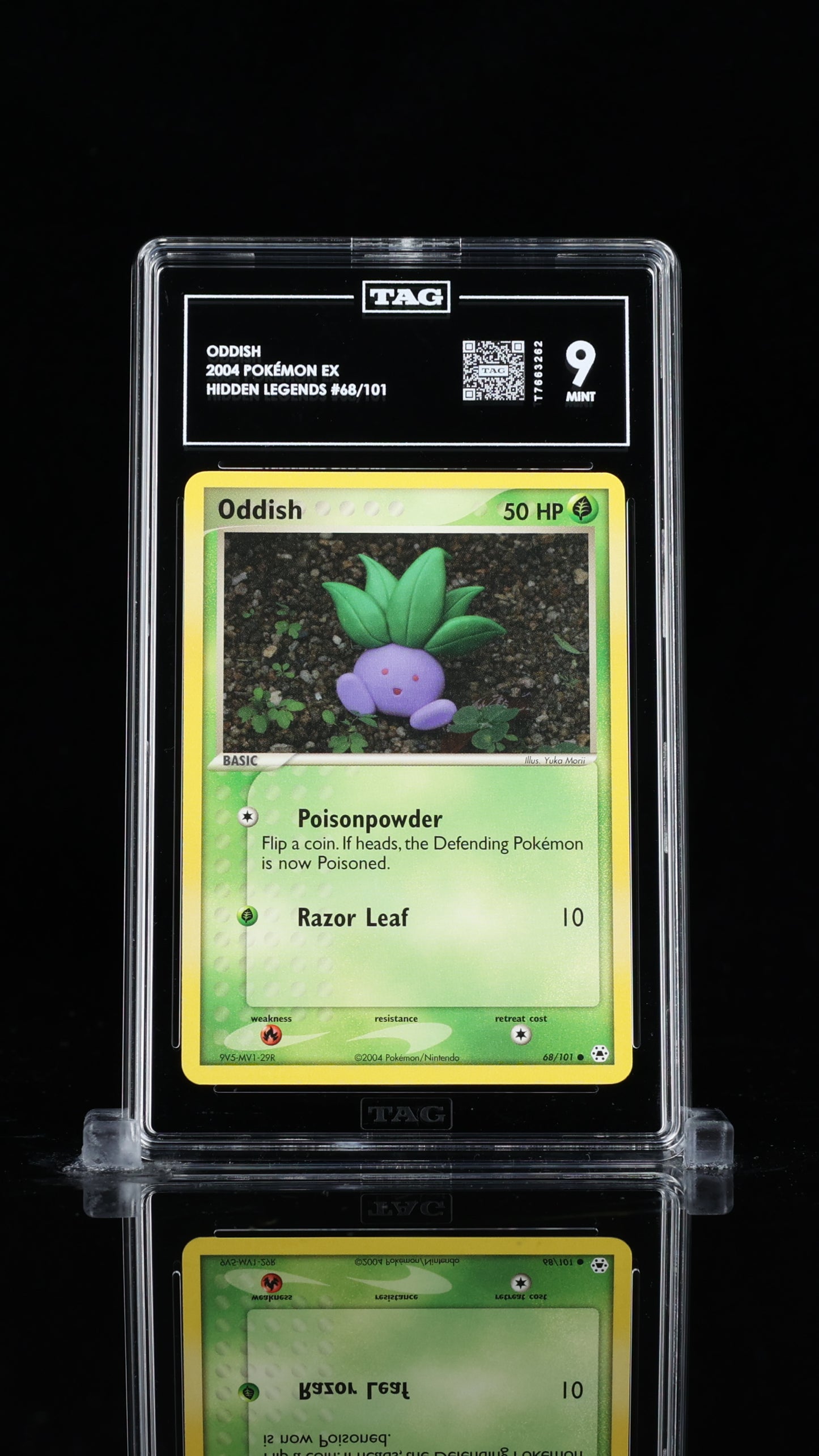 Pokemon 2004 Oddish - Hidden Legends EX - TAG 9