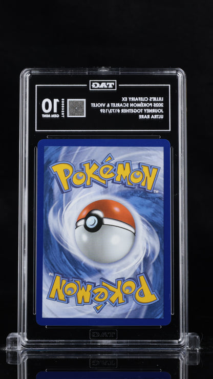Pokemon 2025 Lillie's Clefairy ex - Journey Together - Ultra Rare - TAG 10
