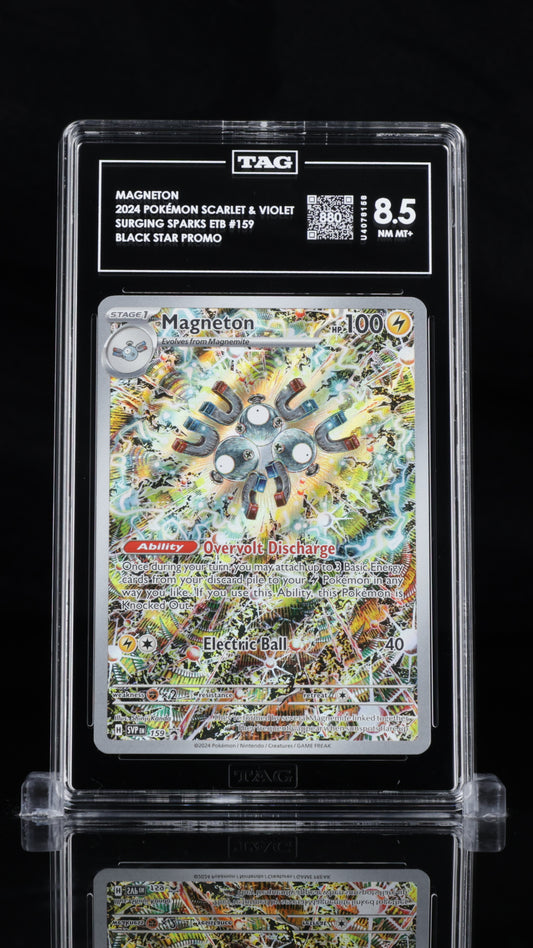 Pokemon 2024 Magneton - Surging Sparks ETB - Promo - TAG 8.5