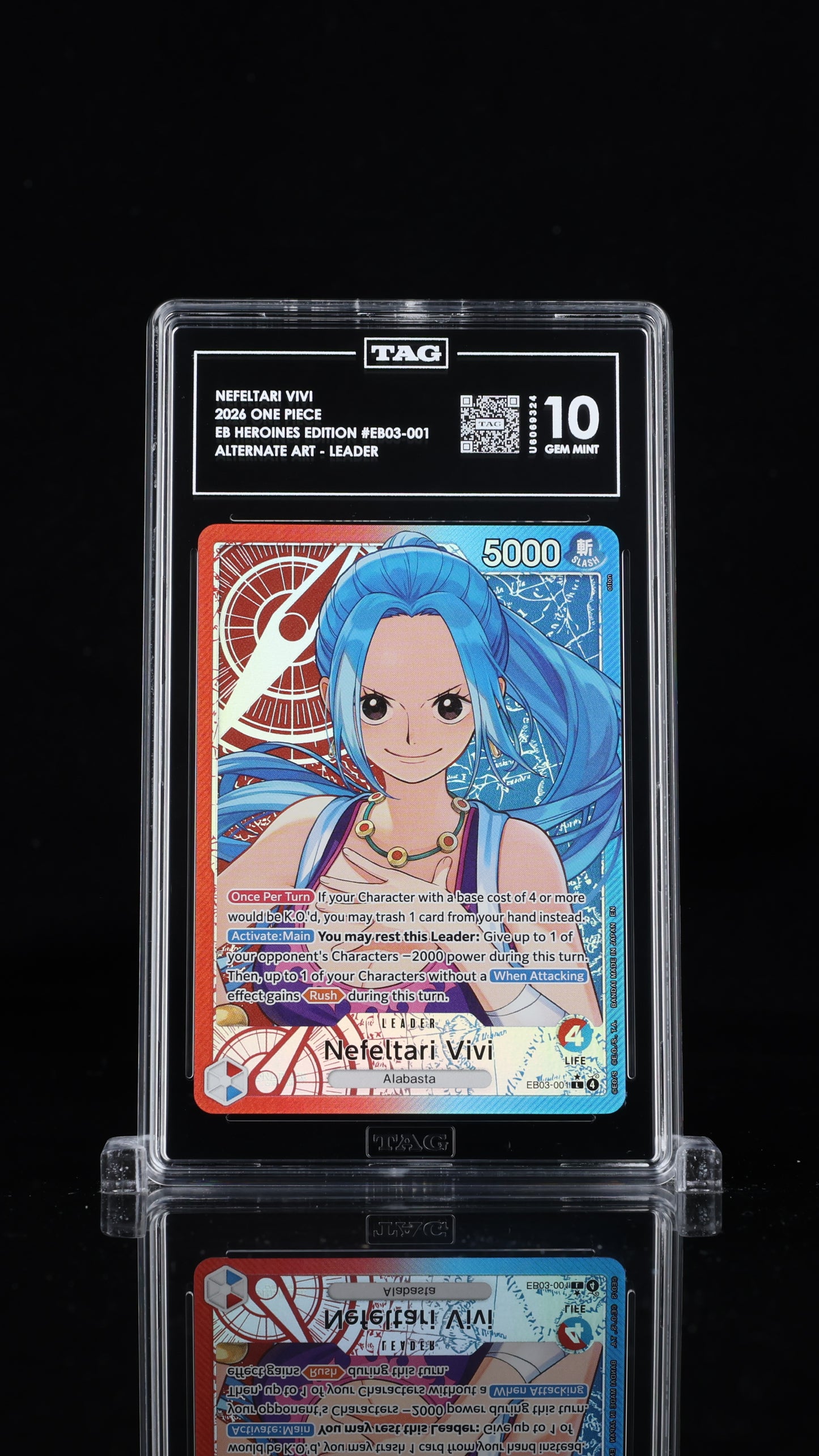 One Piece 2026 Nefeltari Vivi EB03-001 Leader Alt Art EN - TAG 10 [P1]