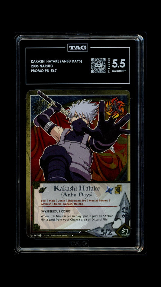 Naruto 2006 Kakashi Hatake (Anbu Days) - N-567 Promo - TAG 5.5