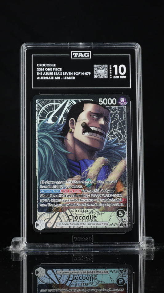 One Piece 2026 Crocodile - The Azure Sea's Seven - Alt Art Leader - TAG 10