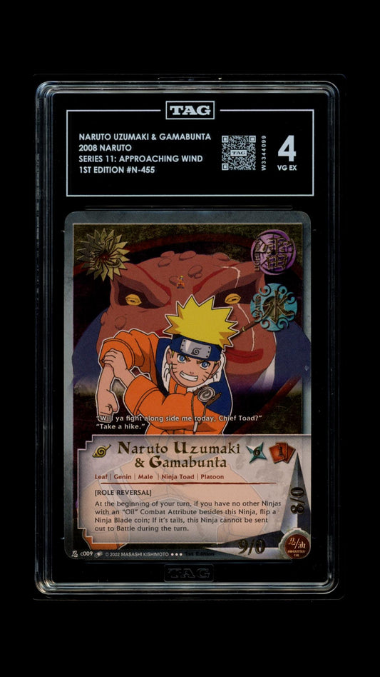 Naruto 2008 Naruto Uzumaki & Gamabunta - S11: Approaching Wind 1st Ed. - TAG 4