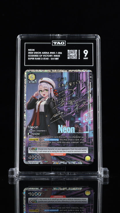 Union Arena 2024 Neon - Goddess of Victory: NIKKE - Super Rare 2-Star - TAG 9