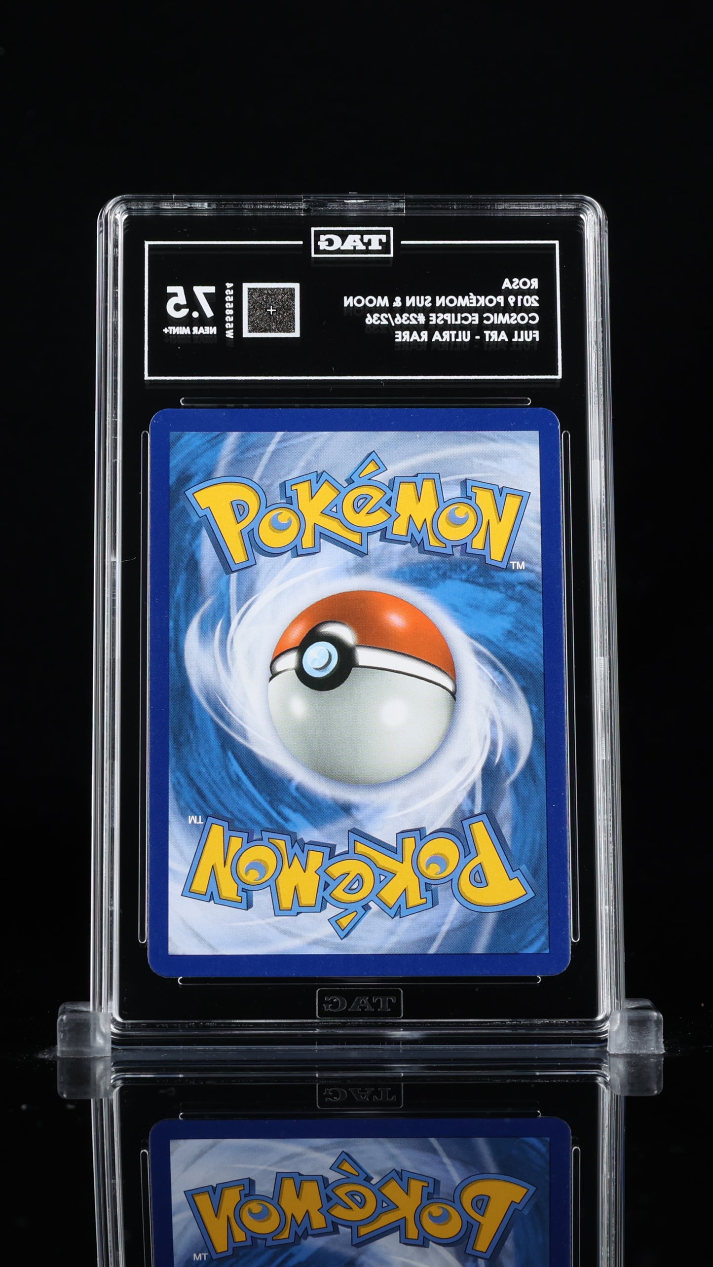 Pokemon 2019 Rosa - Cosmic Eclipse - Full Art Ultra Rare - TAG 7.5