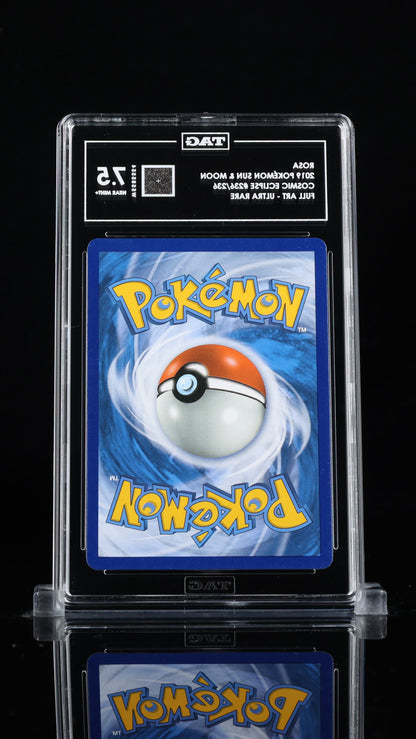 Pokemon 2019 Rosa - Cosmic Eclipse - Full Art Ultra Rare - TAG 7.5