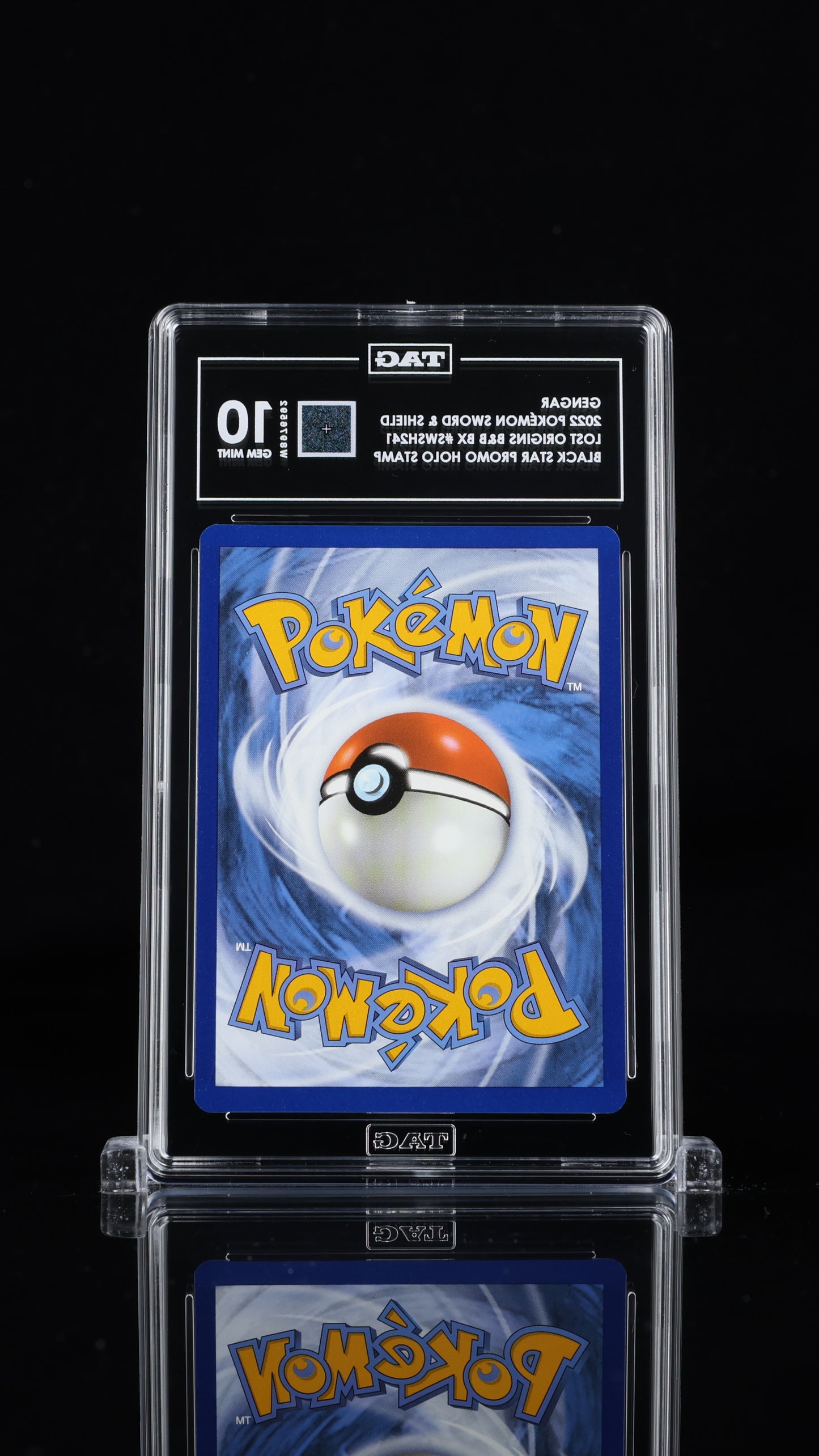 Pokemon 2022 Gengar SWSH241 - Lost Origins B&B Box Holo Stamp - TAG 10