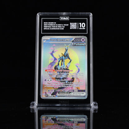 Pokemon 2024 Iron Crown ex SIR - Temporal Forces - TAG 10
