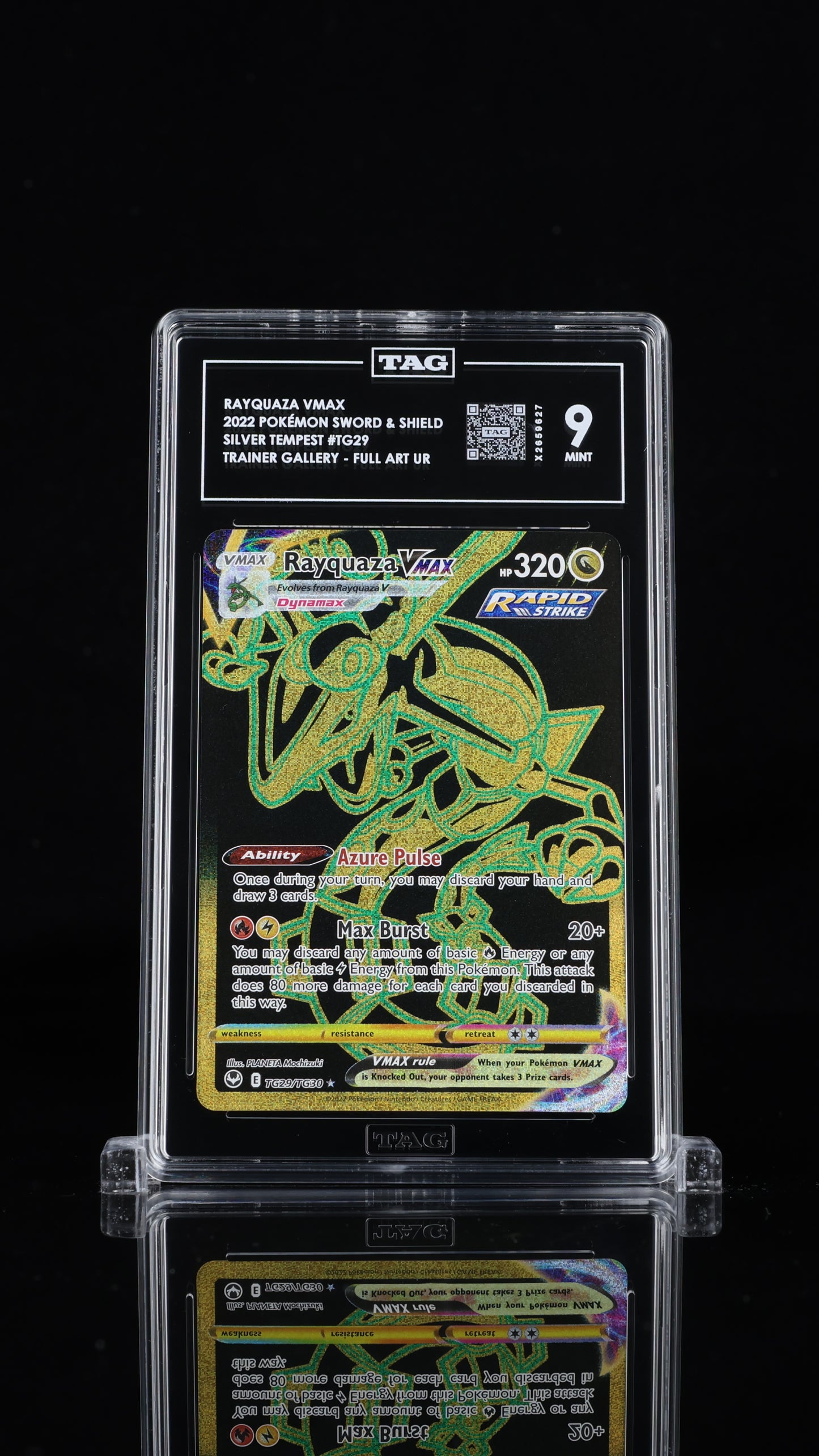 Pokemon 2022 Rayquaza VMAX TG29/TG30 - Silver Tempest - TAG 9