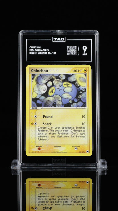 Pokemon 2004 Chinchou - Hidden Legends EX - 56/101 - TAG 9