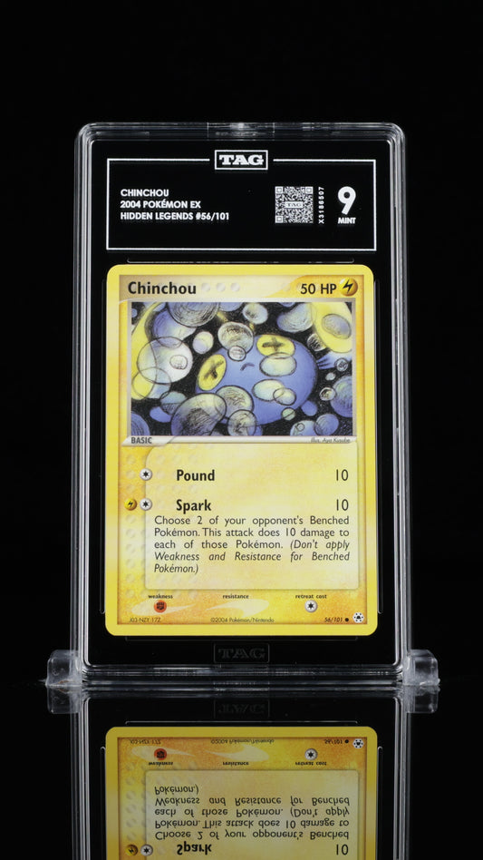 Pokemon 2004 Chinchou - Hidden Legends EX - 56/101 - TAG 9