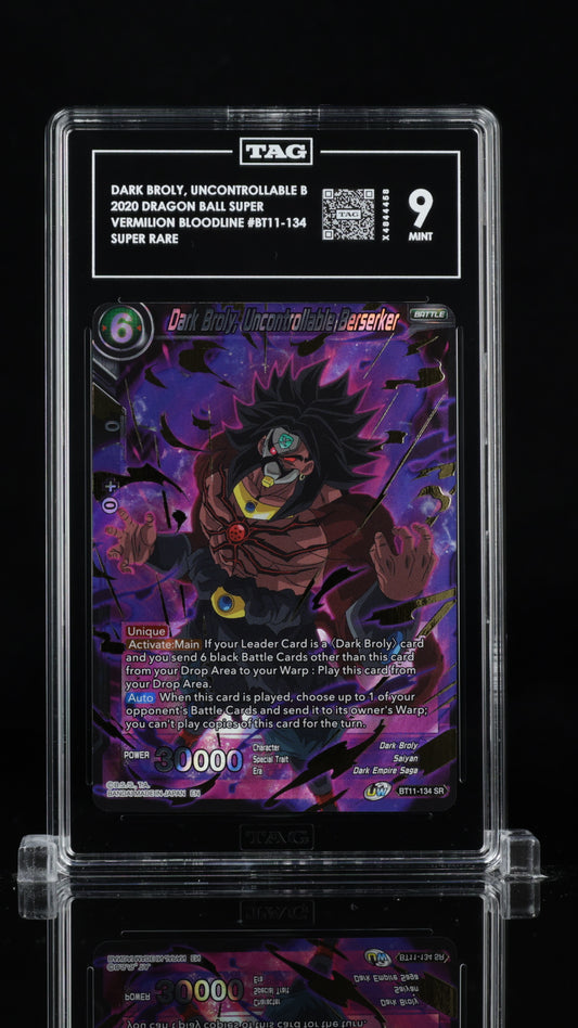 Dragon Ball Super 2020 Dark Broly, Uncontrollable B Vermilion Bloodline TAG 9