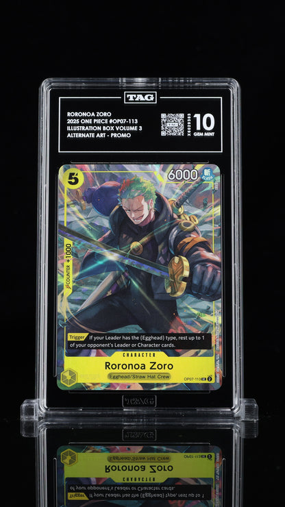 One Piece 2025 Roronoa Zoro - Illustration Box Vol 3 - Alt Art Promo - TAG 10 P2