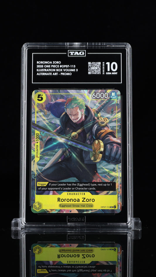 One Piece 2025 Roronoa Zoro - Illustration Box Vol 3 - Alt Art Promo - TAG 10 P2
