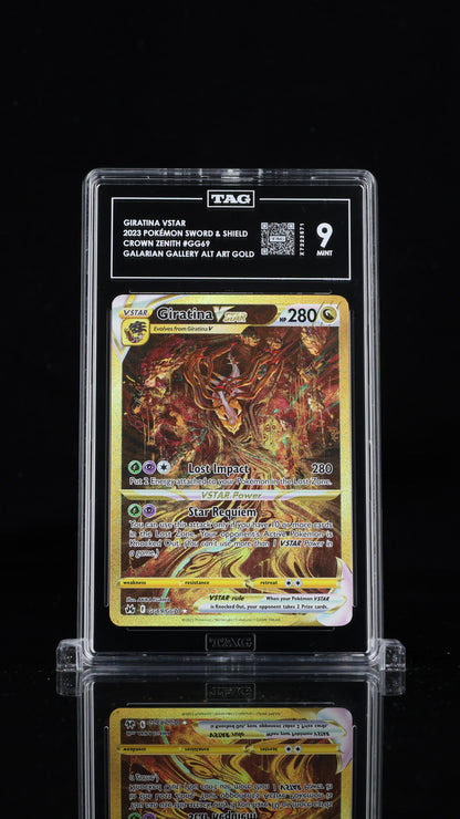 Pokemon 2023 Giratina VSTAR GG69/GG70 - Crown Zenith Alt Art Gold - TAG 9 [P1]