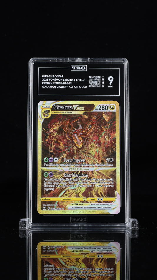 Pokemon 2023 Giratina VSTAR GG69/GG70 - Crown Zenith Alt Art Gold - TAG 9 [P1]
