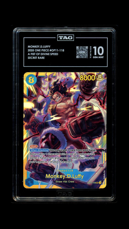 One Piece 2025 Monkey.D.Luffy - A Fist of Divine Speed - SR - TAG 10