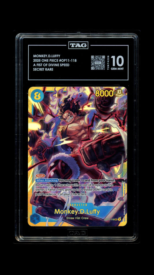 One Piece 2025 Monkey.D.Luffy - A Fist of Divine Speed - SR - TAG 10