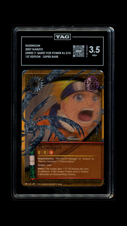 Naruto 2007 Rasengan - Series 7: Quest for Power 1st Edition - SR - TAG 3.5