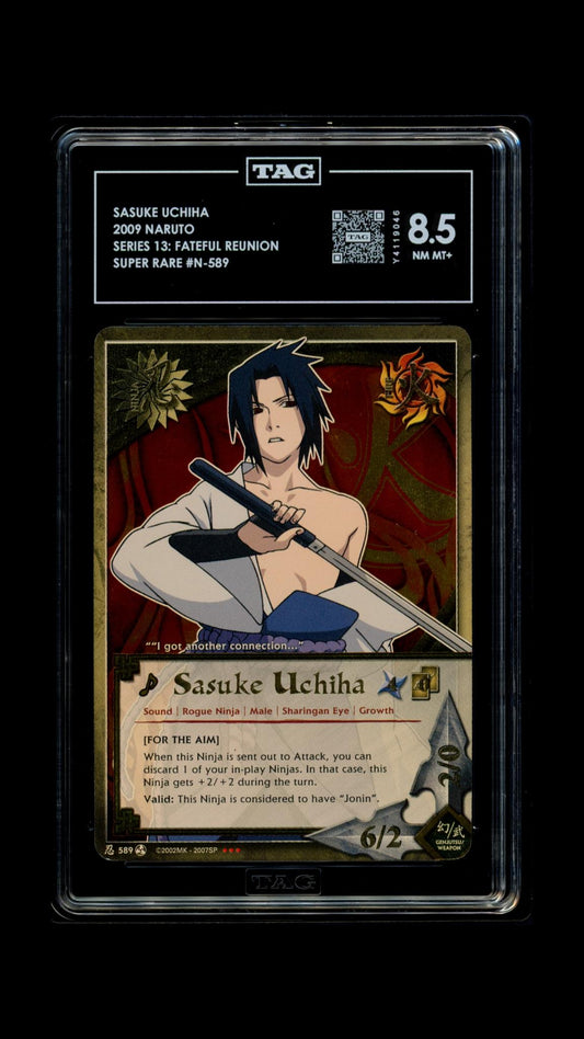 Naruto 2009 Sasuke Uchiha - Series 13: Fateful Reunion - SR - TAG 8.5
