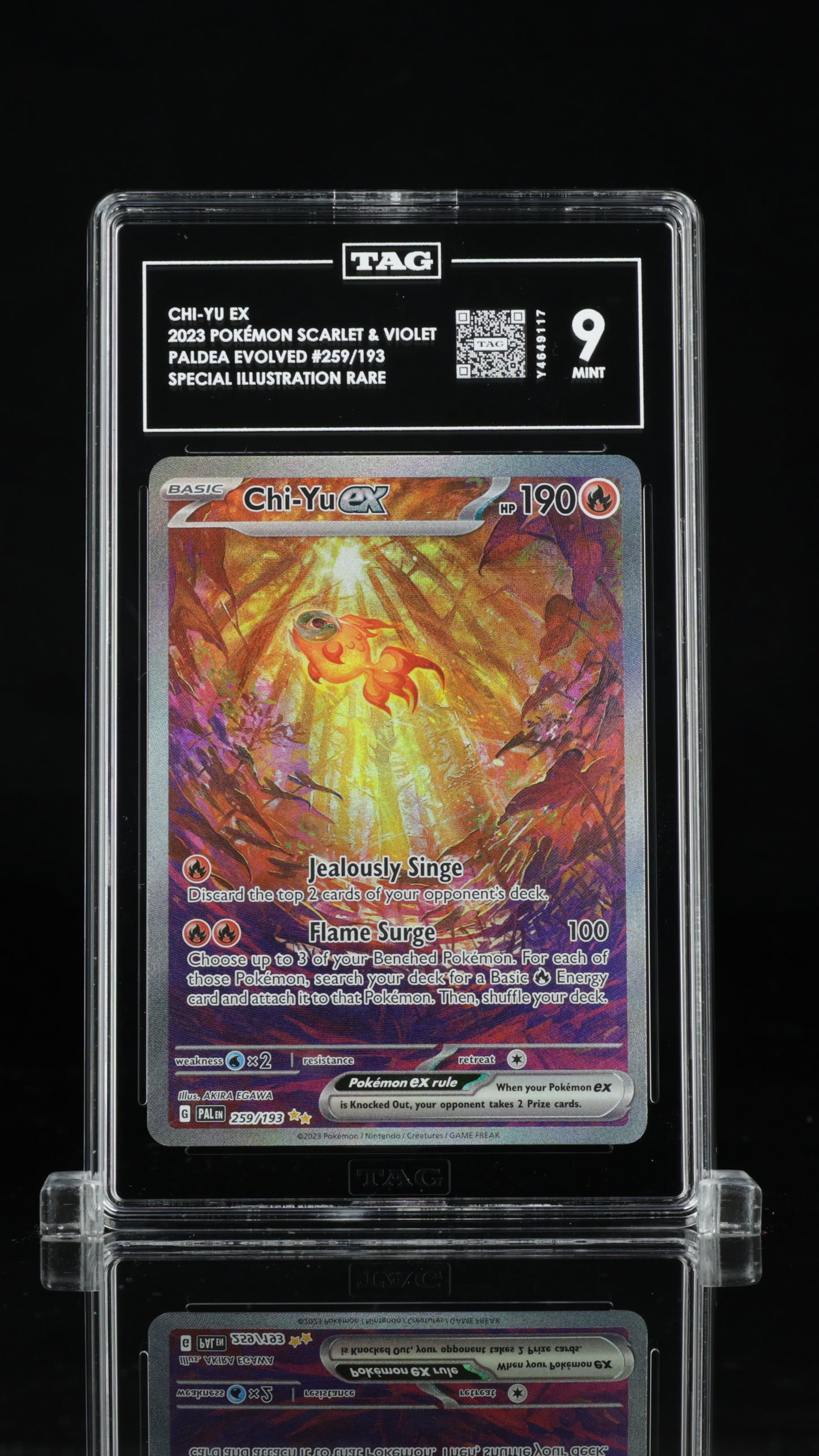 Pokemon 2023 Chi-Yu ex - Paldea Evolved - SIR - TAG 9