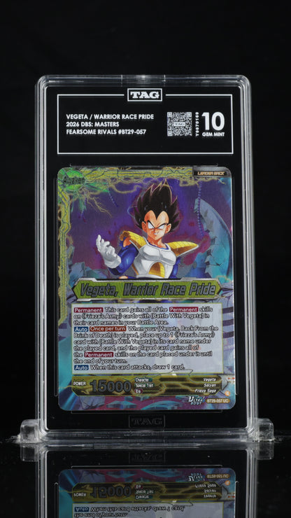 DBSM 2026 Vegeta / Warrior Race Pride - Fearsome Rivals - BT29-057 - TAG 10