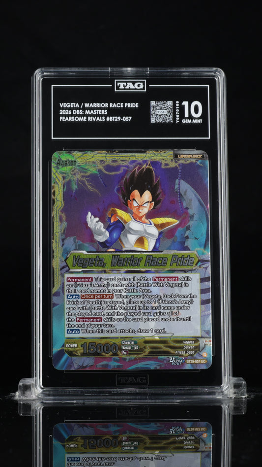 DBSM 2026 Vegeta / Warrior Race Pride - Fearsome Rivals - BT29-057 - TAG 10