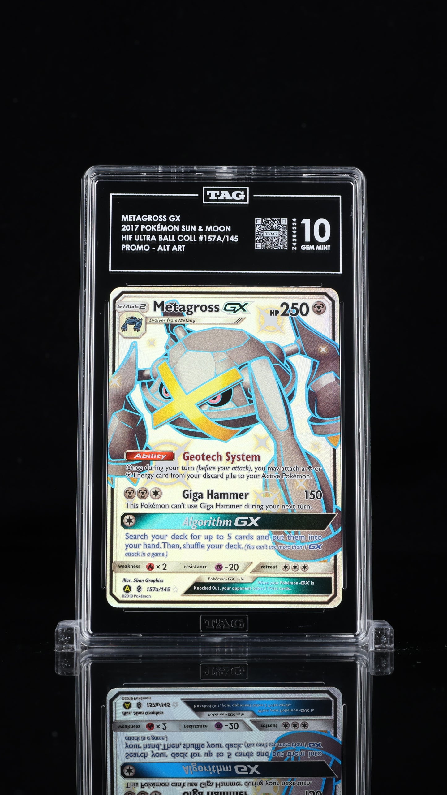Pokemon 2017 Metagross GX 157a/145 - HIF Ultra Ball Coll. Promo - TAG 10 [P2]