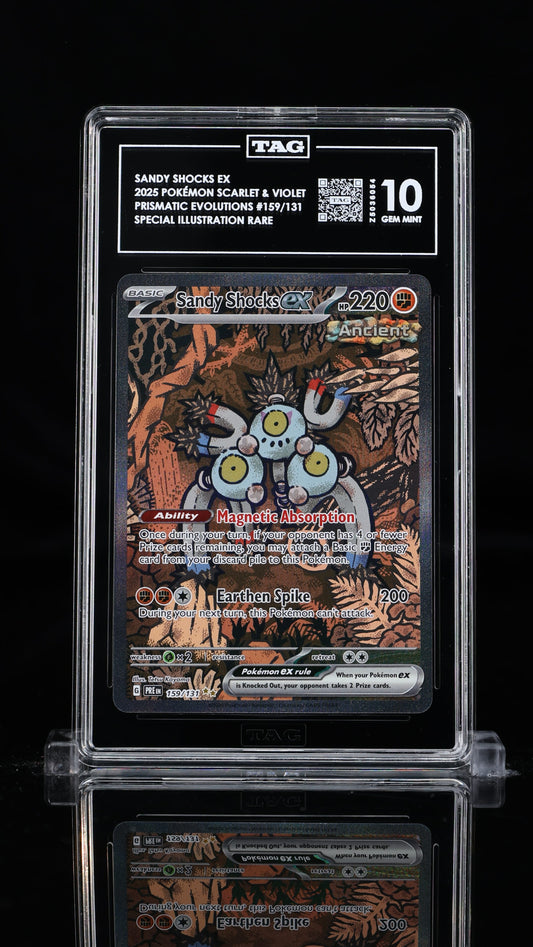Pokemon 2025 Sandy Shocks ex - Prismatic Evolutions - Special Illustration Rare - TAG 10
