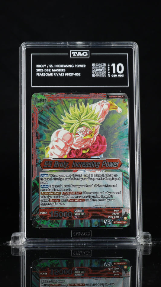DBSM 2026 SS Broly, Increasing Power - Fearsome Rivals - BT29-002 - TAG 10