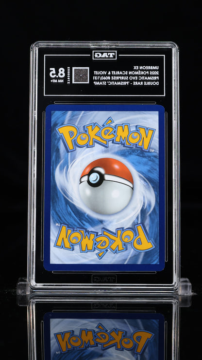 Pokemon 2025 Umbreon ex Prismatic Evo. Surprise - Double Rare - "Prismatic" Stamp - TAG 8.5