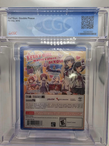 Gun Gal Double Peace PS Vita Front M Rating/Back E Rating Misprint CGC 9.8