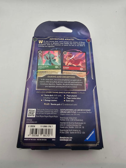 Lorcana The First Chapter Starter Deck Emerald/Ruby