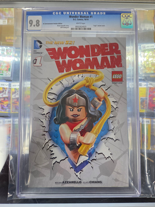 Wonder Woman #1 LEGO Variant CGC 9.8 White Pages New 52 DC Comics 2014 10/14