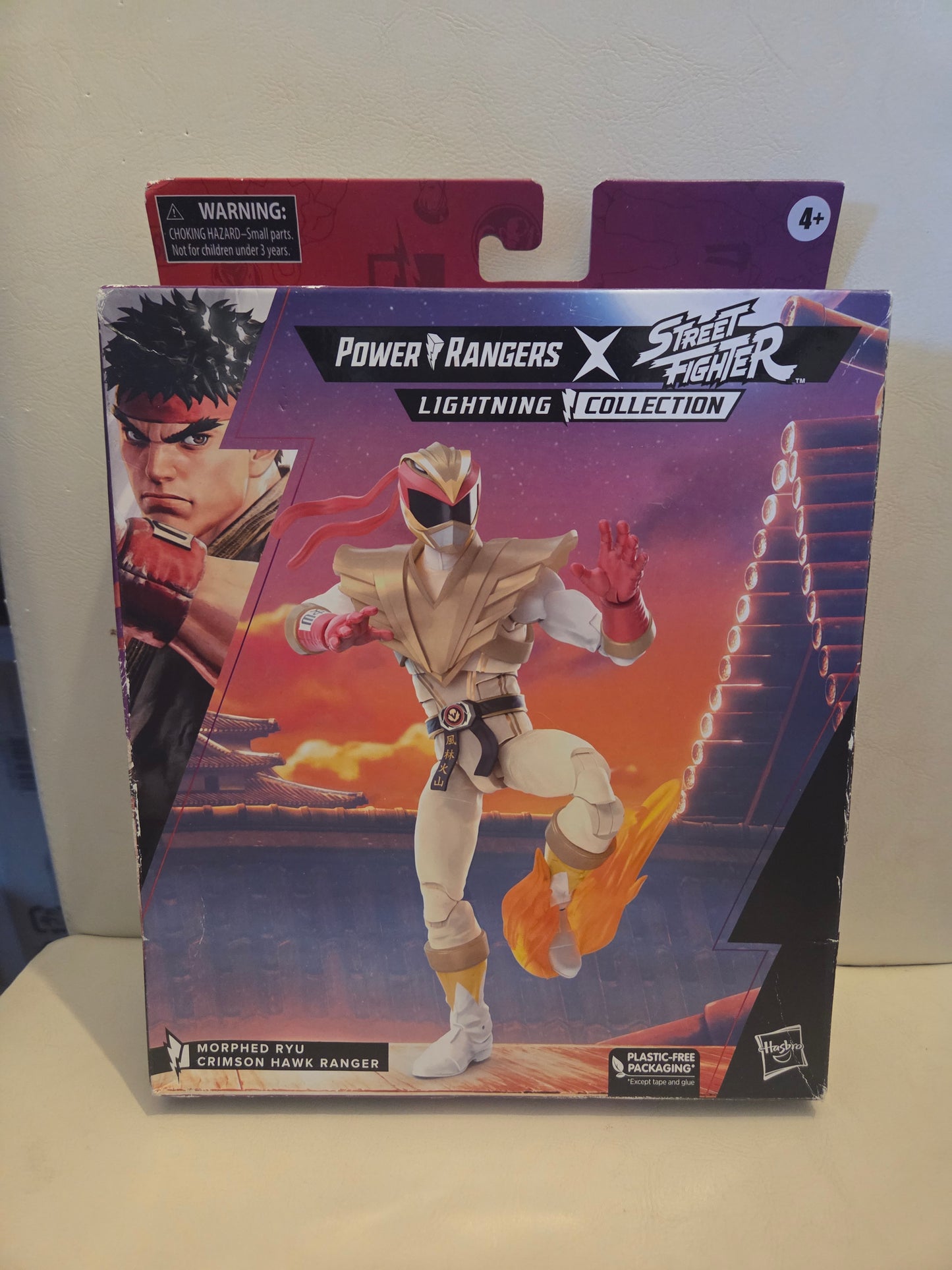 Power Rangers X Street Fighter Morphed Ryu Crimson Hawk Ranger Action Figure NEW