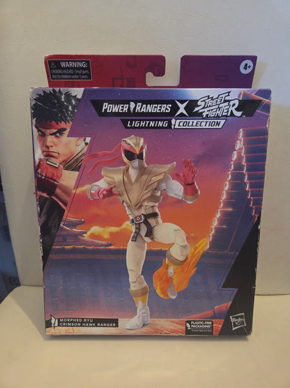 Power Rangers X Street Fighter Morphed Ryu Crimson Hawk Ranger Action Figure NEW
