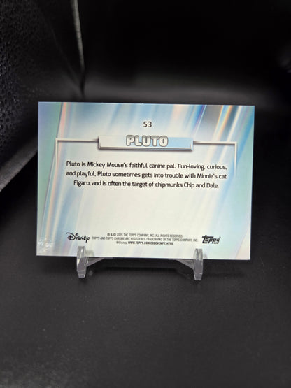 2026 Topps Chrome Disney Pluto Aqua Wave Refractor 125/199