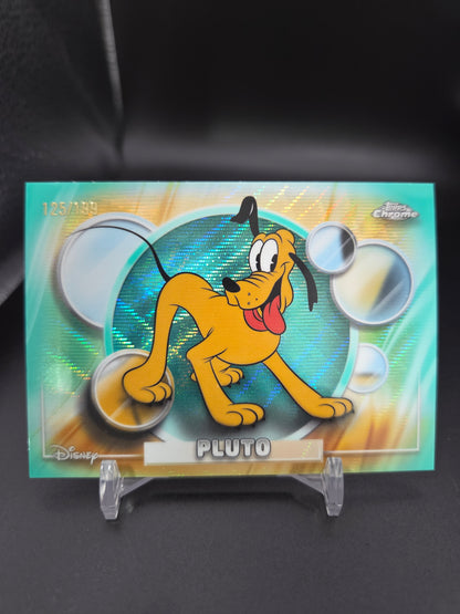 2026 Topps Chrome Disney Pluto Aqua Wave Refractor 125/199